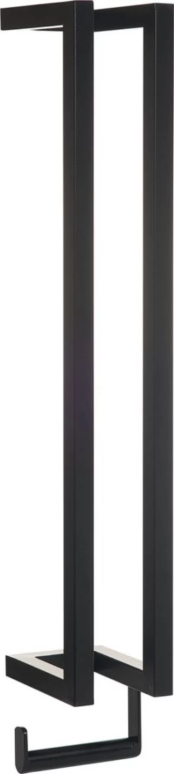 Homestic© - WC Rolhouder Zwart - Balto Industrieel Toiletrolhouder Zonder Boren - Robuuste Toiletrolhouder Met Opslag Voor WC Papier - 70x12x10 CM - Roestvrij Staal - Wit