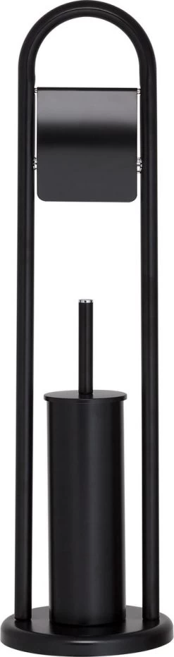Sealskin Acero Toiletbutler Vrijstaand - Toiletborstel Met Houder - Toiletrolhouder Met Klep - Zwart