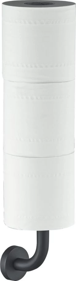 SODEAL Luxe Reserverolhouder Zwart - Reserverolhouder Hangend - Toiletrolhouder Zwart - Wc Rolhouder Zwart -Grohe Winkel 327x1200