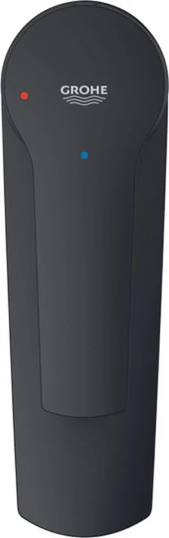 GROHE QuickFix Start Wastafelkraan - S-size - Met Waste - Mat Zwart -Grohe Winkel 378x1200