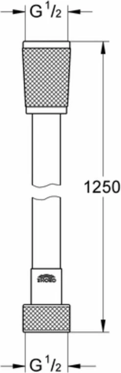 GROHE SilverFlex Doucheslang - 125 Cm - Chroom -Grohe Winkel 392x1200