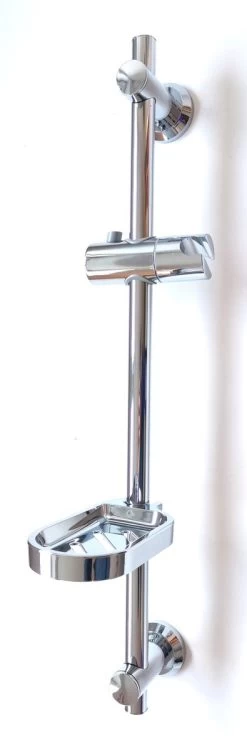 Merkloos Glijstang - Douche Glijstang - Met Zeepschaal En Glijstuk - Papillon Chroom