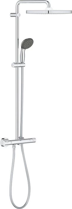 GROHE QuickFix Vitalio Start 250 Regendouche - □ 25 Cm - Vierkant - Met Thermostaatkraan - Chroom