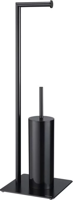 Sealskin Tube - Toiletbutler - Toiletrolhouder - Toiletborstel Met Houder - Vrijstaand - Zwart