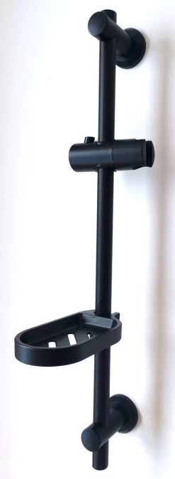 Merkloos Glijstang - Douche Glijstang - Met Zeepschaal En Glijstuk - Papillon Zwart