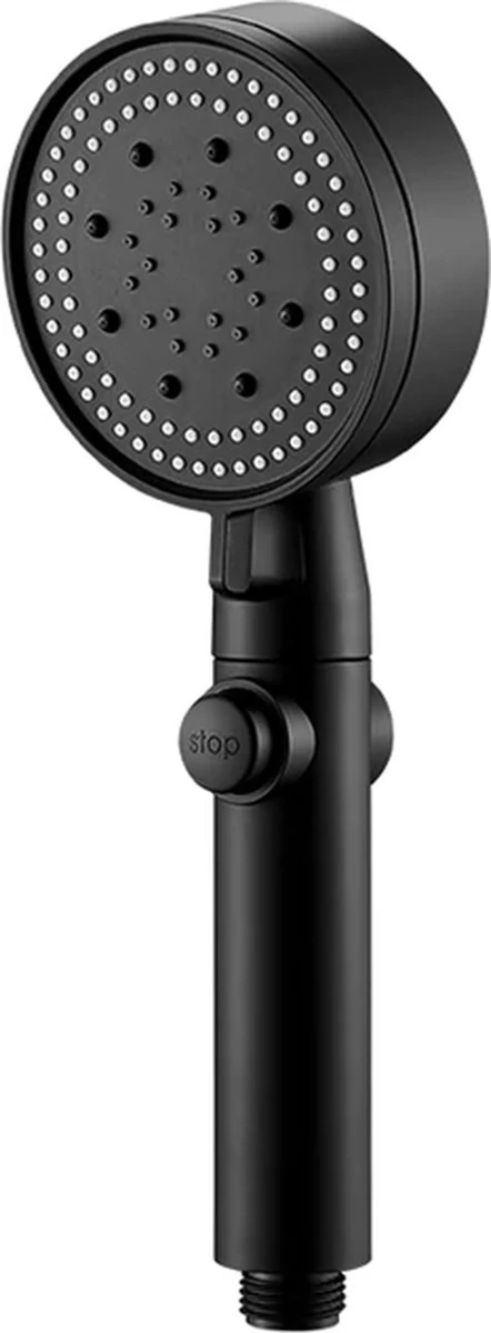 Merkloos Waterbesparende Douchekop - Handdouche - Regendouche - Met ECO STOP Knop - 5 Standen - ABS - Zwart 10 Merkloos Waterbesparende Douchekop - Handdouche - Regendouche - Met ECO STOP Knop - 5 Standen - ABS - Zwart - Image 10