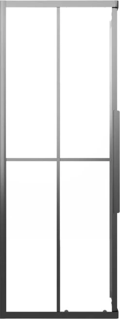 Furniture Limited - Douchecabine 70x70x180 Cm Mat ESG Zwart -Grohe Winkel 451x1200 1