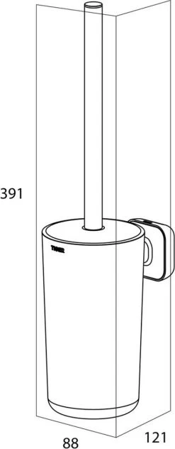 Tiger Carv - Toiletborstel Met Houder - Zwart -Grohe Winkel 469x1200 3
