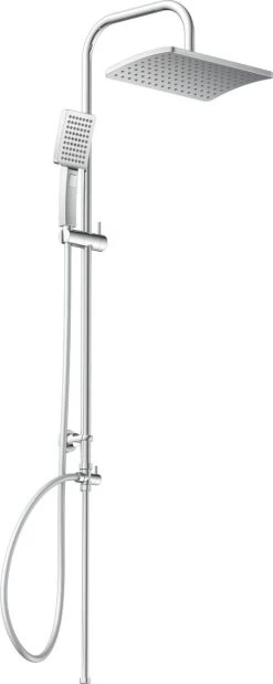 SCHÜTTE Mallorca Douchesysteem - Regendouche - 95 Cm Stang - Wandhouder In Hoogte Verstelbaar - Chroom