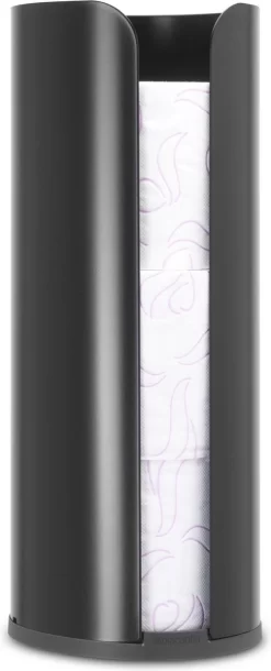 Brabantia ReNew Reserverolhouder - Matt Black -Grohe Winkel 486x1200 2