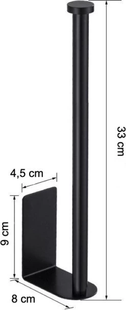 Wc Rolhouder Zonder Boren Toiletrolhouder Reserverolhouder 3 Rollen - Zwart - Badkamer Accessoires - RVS - Hangend -Grohe Winkel 489x1200 1