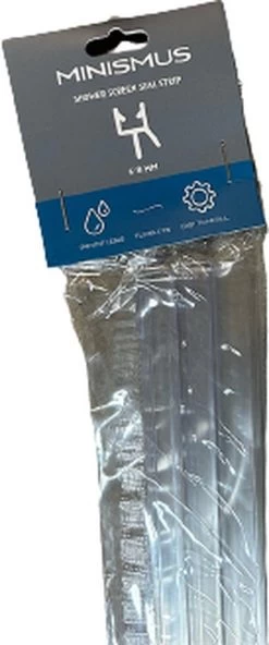 Minismus Douchedeurafdichting Met Waterkering (2 Strips Van 1 Meter, Makkelijk Inkortbaar) - Waterstopper Geschikt Voor Glas Van 6 Tot 8 Mm - Douchedorpel - Lekstrip Voor Horizontale Bevestiging -Grohe Winkel 501x1200