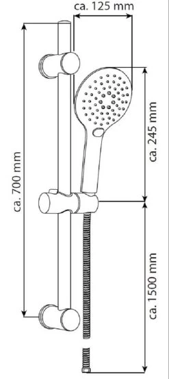SCHÜTTE Raven Doucheset Met Handdouche - 70 Cm Glijstang - 3 Standen - Zwart Mat 12 SCHÜTTE Raven Doucheset Met Handdouche - 70 Cm Glijstang - 3 Standen - Zwart Mat -Grohe Winkel 536x1200