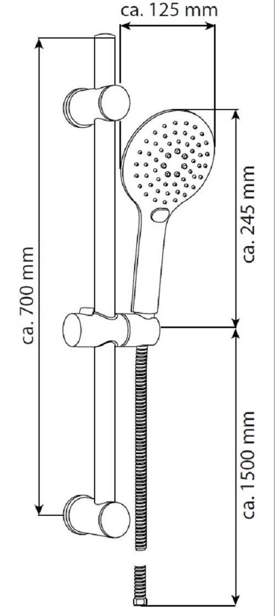 SCHÜTTE Raven Doucheset Met Handdouche - 70 Cm Glijstang - 3 Standen - Zwart Mat 6 SCHÜTTE Raven Doucheset Met Handdouche - 70 Cm Glijstang - 3 Standen - Zwart Mat - Image 6