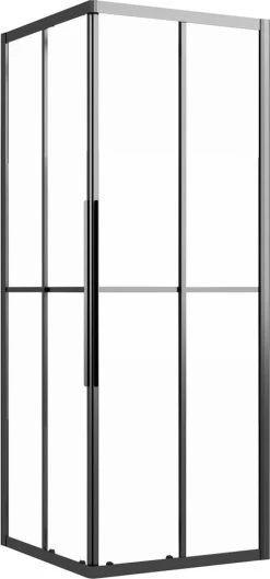 Furniture Limited - Douchecabine 70x70x180 Cm Mat ESG Zwart