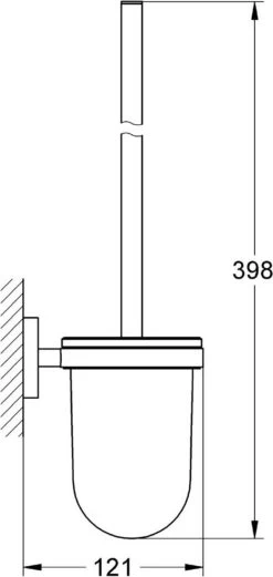GROHE Essentials Toiletborstelset (wandmodel) - Chroom 25 GROHE Essentials Toiletborstelset (wandmodel) - Chroom -Grohe Winkel 569x1200