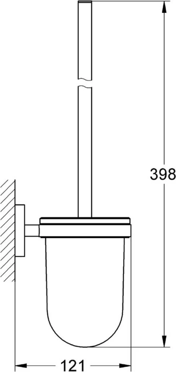 GROHE Essentials Toiletborstelset (wandmodel) - Chroom 10 GROHE Essentials Toiletborstelset (wandmodel) - Chroom - Image 10