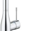 GROHE Essence New Wastafelkraan - Met EcoJoy® - Draaibare Uitloop - Zonder Waste - Chroom - 23541001