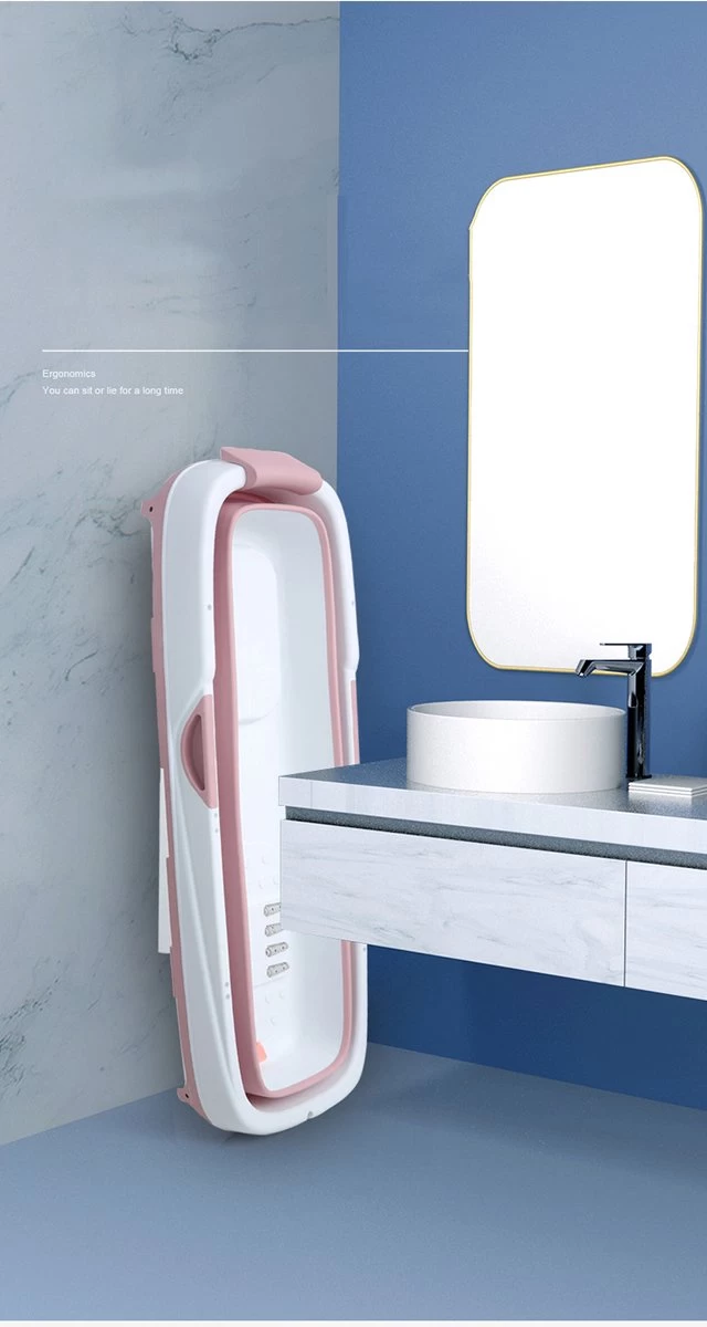 Livista® - Opvouwbaar XXL Bad - Roze - Zitbad - Inklapbaar - Bath Bucket - 158 CM LANG - XXL - Incl. Onderwater LED Lichten En Rugkussen 2 Livista® - Opvouwbaar XXL Bad - Roze - Zitbad - Inklapbaar - Bath Bucket - 158 CM LANG - XXL - Incl. Onderwater LED Lichten En Rugkussen - Image 2