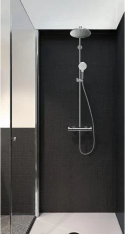 Hansgrohe Crometta S 240 Showerpipe - 1jet - Incl. Thermostaat - Chroom -Grohe Winkel 640x1200