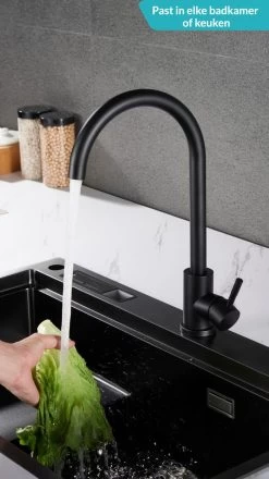 Keuken Kraan - Kraan Wastafelkraan - Kraan Zwart - Badkamerkraan - Inclusief Aansluitmateriaal 10 Keuken Kraan - Kraan Wastafelkraan - Kraan Zwart - Badkamerkraan - Inclusief Aansluitmateriaal -Grohe Winkel 674x1200 3