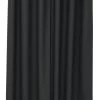 Merkloos Douchegordijn 180x200cm Peva 300G Zwart Inclusief Ringen
