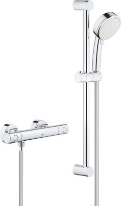 GROHE Grohtherm 800 Cosmopolitan Douchekraan - Met Glijstang En Handdouche - Incl. Koppelingen - Chroom - 34768000