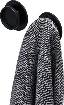 Tiger Tess - Handdoekhaken - Zwart (2 Stuks)