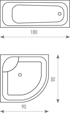 Tatkraft Seagulls - Luxe Waterdicht Douchegordijn - Met GRATIS 12 Ringen - Anti-Schimmel Badkamer Douche Gordijn - Sneldrogend & Anti Schimmel - Wasbaar & Duurzaam Shower Curtain - 100% Polyester - Meeuwen Design - 180X180 CM -Grohe Winkel 749x1200