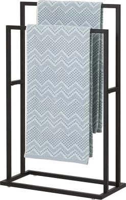 Sealskin Carré - Handdoekrek - 24 X 48 X 78,5 Cm - Vrijstaand - Zwart