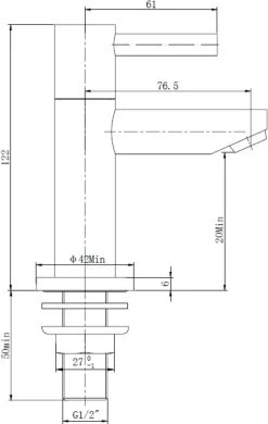 Saqu Casa - Wastafelkraan - Fonteinkraan Voor Het Toilet - Chroom - Koudwaterkraan -Grohe Winkel 760x1200 2