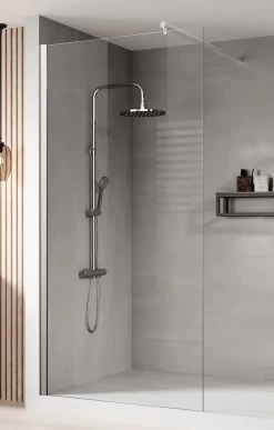 Merkloos Inloopdouche Florida 60 X 200cm Douchewand Chroom