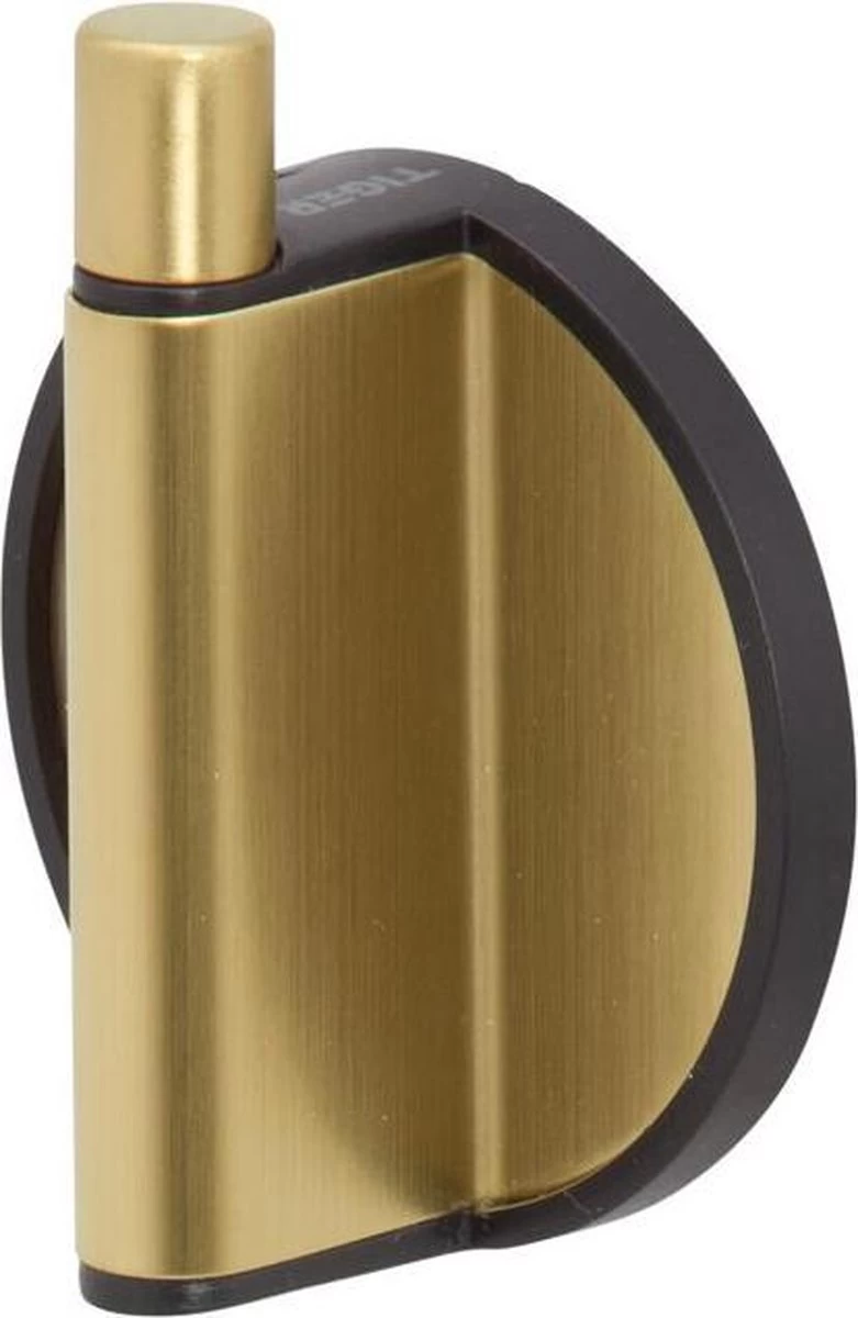 Tiger Tune - Toiletaccessoireset - Toiletborstel Met Houder - Toiletrolhouder Zonder Klep - Handdoekhaak – Messing Geborsteld / Zwart 2 Tiger Tune - Toiletaccessoireset - Toiletborstel Met Houder - Toiletrolhouder Zonder Klep - Handdoekhaak – Messing Geborsteld / Zwart - Image 2