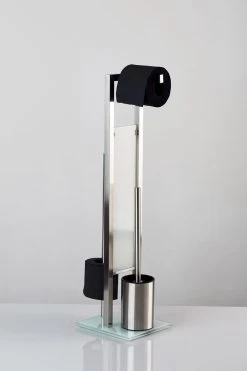 WENKO Toiletbutler Rivalta RVS Mat - Toiletborstel Met Houder, Toiletrolhouder En Reserverolhouder -Grohe Winkel 799x1200 11