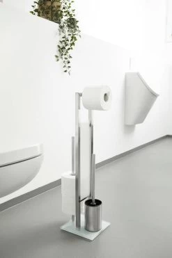 WENKO Toiletbutler Rivalta RVS Mat - Toiletborstel Met Houder, Toiletrolhouder En Reserverolhouder -Grohe Winkel 799x1200 13