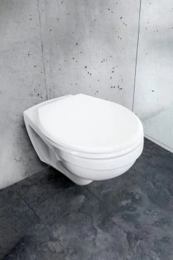 WENKO WC Bril Gubbio - Antibacterieel Wit Duroplast - Easy-Close Sluiting - Fix-Clip Bevestiging In RVS - Belastbaar Tot 350 Kg - Toiletbril - Toiletzitting -Grohe Winkel 800x1200 10