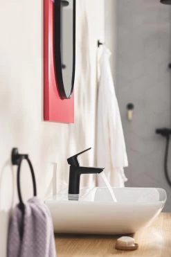 GROHE QuickFix Start Wastafelkraan - M-Size - Push Open - Mat Zwart -Grohe Winkel 800x1200 13