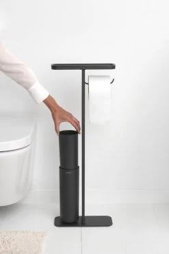 Brabantia MindSet Toiletbutler - Mineral Infinite Grey -Grohe Winkel 800x1200 18