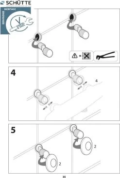 SCHÜTTE London Thermostatische Douchekraan - Hartafstand 150 Mm - Zwart Mat -Grohe Winkel 805x1200 1
