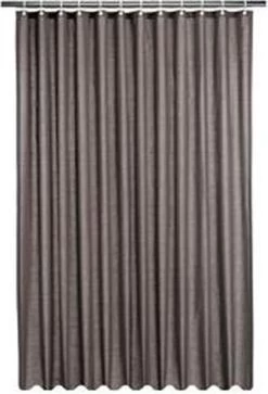 Papillon - Textiel Douchegordijn - Antraciet - 180x180 Cm