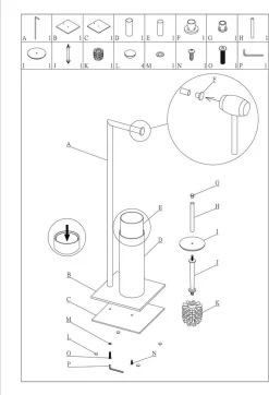 Sealskin Tube - Toiletbutler - Toiletrolhouder - Toiletborstel Met Houder - Vrijstaand - Zwart -Grohe Winkel 818x1200 1