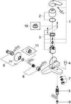 GROHE Euroeco Badkraan - 15cm - Chroom - 32743000 -Grohe Winkel 824x1200 1