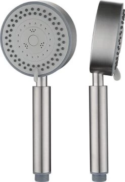 IBright Douchekop Met Slang En Wandhouder - RVS Zilver - 5 Functies – Handdouche – Hoofddouche Inclusief Wandhouder Zonder Boren -Grohe Winkel 829x1200