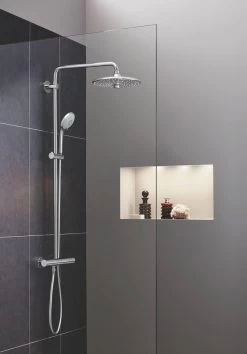 GROHE Euphoria 260 Regendouche - ø 26cm - Met Thermostaatkraan - Chroom -Grohe Winkel 838x1200