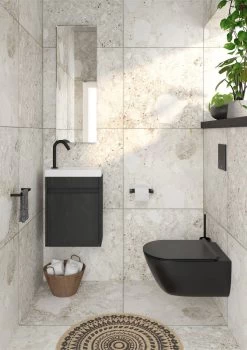 Saqu Tube - Fonteinkraan - Wastafelkraan Voor Het Toilet - Koudwaterkraan - Mat Zwart - C-uitloop -Grohe Winkel 848x1200 16