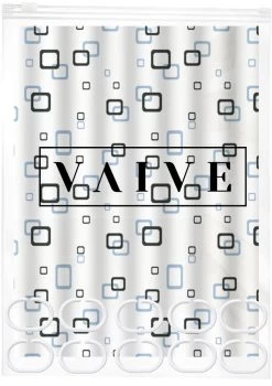 VAIVE Douchegordijn Blauw 180x200 - Anti Schimmel - Douchegordijnen - Ringen -Grohe Winkel 848x1200 3