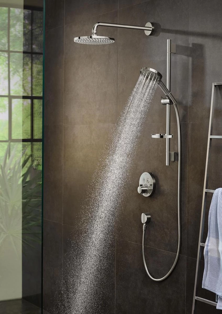 Hansgrohe Raindance Select S Doucheset 120 3jet PowderRain Met Unica'S Puro Glijstang 65 Cm Chroom 11 Hansgrohe Raindance Select S Doucheset 120 3jet PowderRain Met Unica'S Puro Glijstang 65 Cm Chroom - Image 11