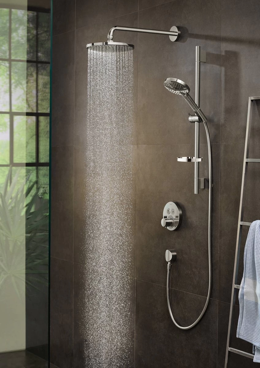 Hansgrohe Raindance Select S Doucheset 120 3jet PowderRain Met Unica'S Puro Glijstang 65 Cm Chroom 14 Hansgrohe Raindance Select S Doucheset 120 3jet PowderRain Met Unica'S Puro Glijstang 65 Cm Chroom - Image 14