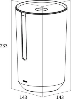 Tiger Tess - Reserverolhouder Met Deksel - Vrijstaand - Zwart / Antraciet -Grohe Winkel 855x1200 3