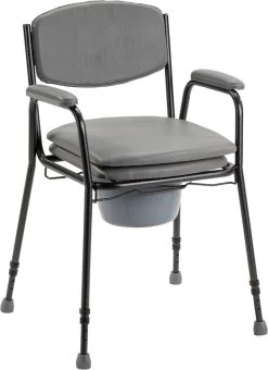 In Hoogte Verstelbare Toiletstoel / Postoel / WC Stoel Met Zachte Zitting. Tot 130 Kg Belastbaar. -Grohe Winkel 871x1200 1